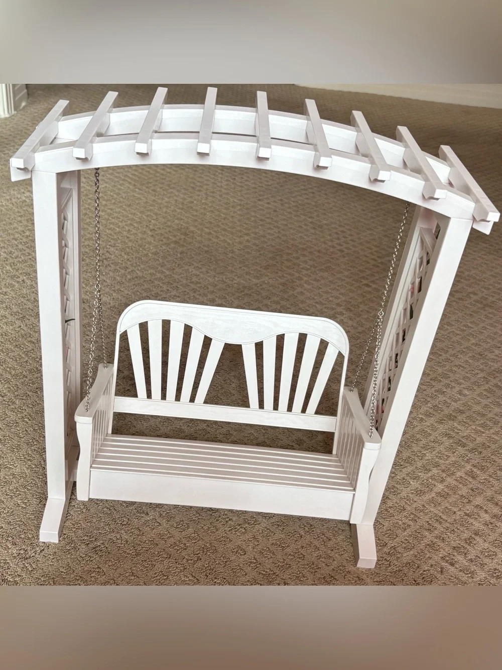 American Girl Doll Trellis Swing
